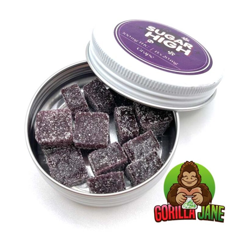 Sugar High Gummies Grape Buy Edibles Online Gorilla Jane